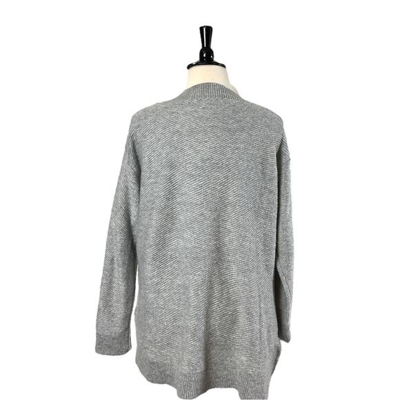 Harve Benard Sweater V-neck Oversized Wool Blend Gray Women’s Size XL - Picture 4 of 10